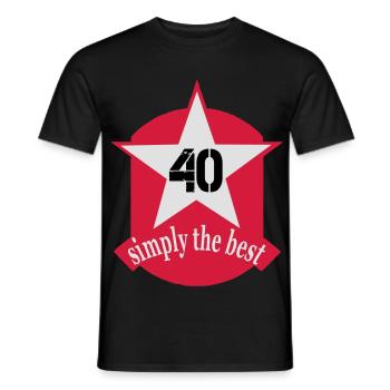 birthday - Men's T-Shirt - black - Front - AI Model Male 178 light (178cm)