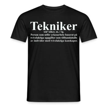 Tekniker - T-shirt homme - noir - Devant - AI Model Male 178 light (178cm)