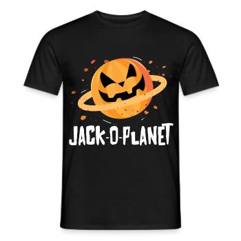 Halloween Pumpkin Face Jack-O-Planet - T-shirt homme - noir - Devant - AI Model Male 178 light (178cm)