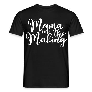 Maman en devenir - T-shirt homme - noir - Devant - AI Model Male 178 light (178cm)