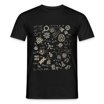 Wissenschaft Chemie Lehrer Geschenk - Männer T-Shirt - Schwarz - Vorne - AI Model Male 178 light (178cm)