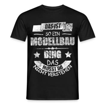 RC Modellbau massstab Modell Hobby - Männer T-Shirt - Schwarz - Vorne - AI Model Male 178 light (178cm)