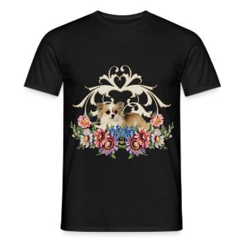 Linda chihuahua - Men's T-Shirt - black - Front - AI Model Male 178 light (178cm)