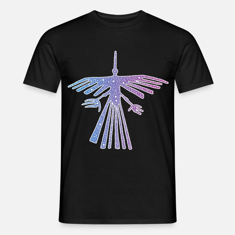 Vogel von Nazca - Männer T-Shirt - Schwarz