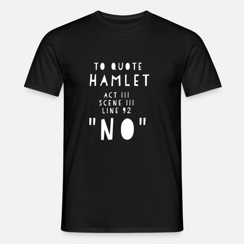 Hamlet - Männer T-Shirt - Schwarz