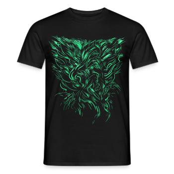 Alien Tribal / abstrakt - Männer T-Shirt - Schwarz - Vorne - AI Model Male 178 light (178cm)