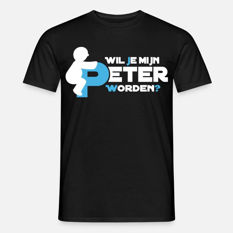 Verspielte Figur Typografie - Männer T-Shirt - Schwarz