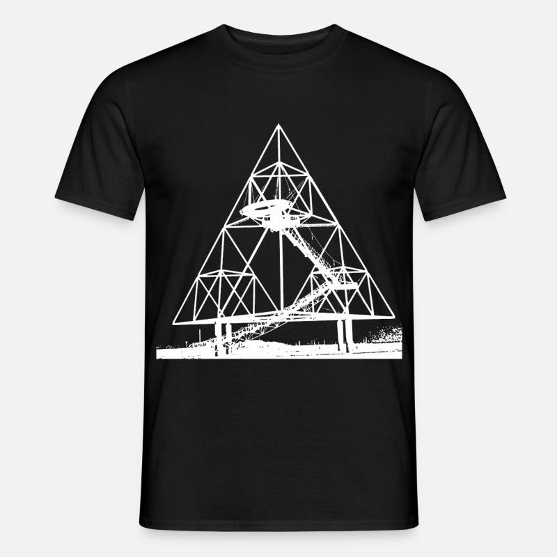 TETRAEDRO BIANCO - T-shirt uomo - nero