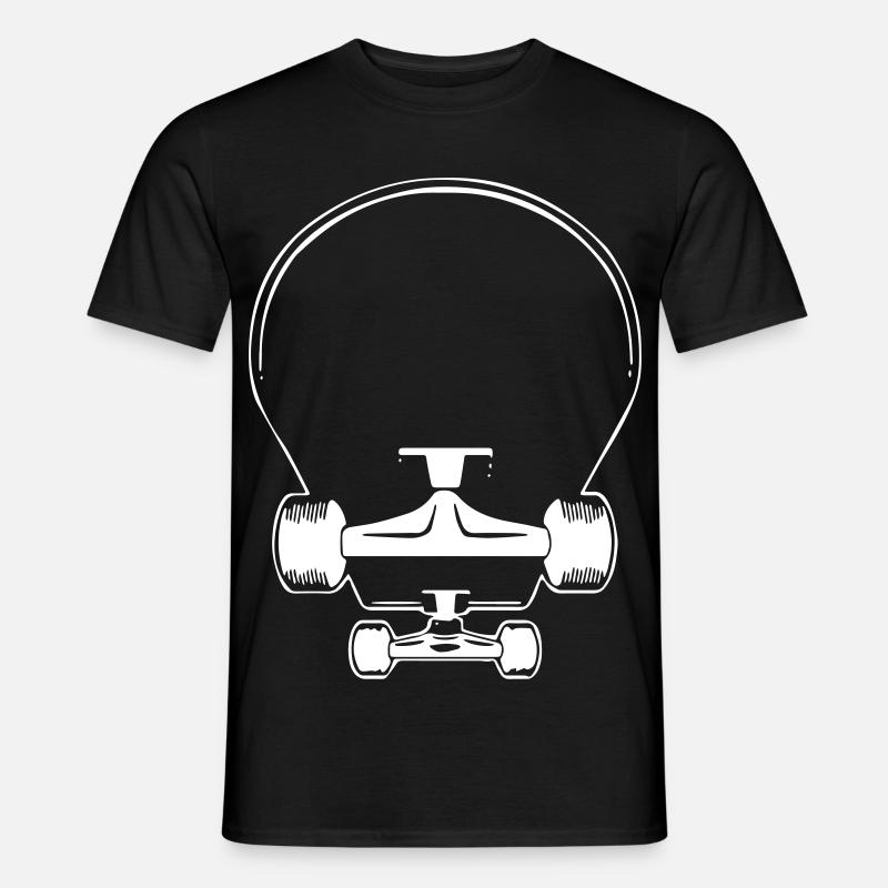 Skateboard - Männer T-Shirt - Schwarz
