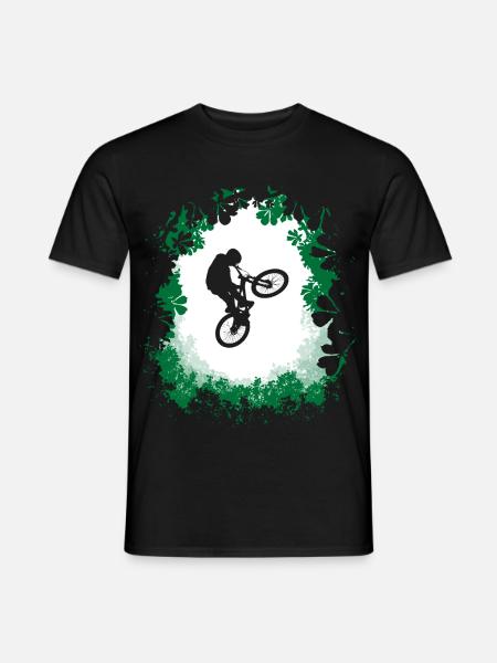 Mountainbike Dirt jump - Männer T-Shirt - Schwarz