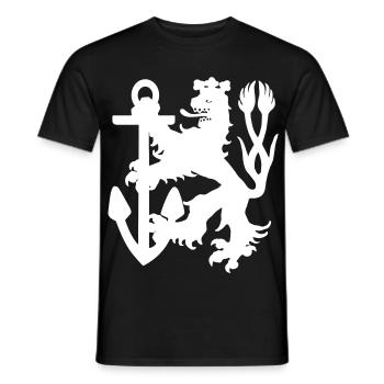Dusseldorf - Dusseldorf Lion - Men's T-Shirt - black - Front - AI Model Male 178 light (178cm)