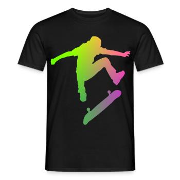 Skater - Men's T-Shirt - black - Front - AI Model Male 178 light (178cm)