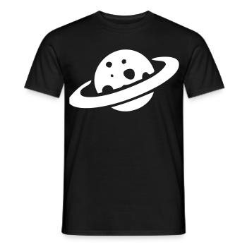 Saturn - Men's T-Shirt - black - Front - AI Model Male 178 light (178cm)