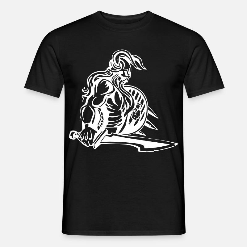 Starker Wikinger - Männer T-Shirt - Schwarz