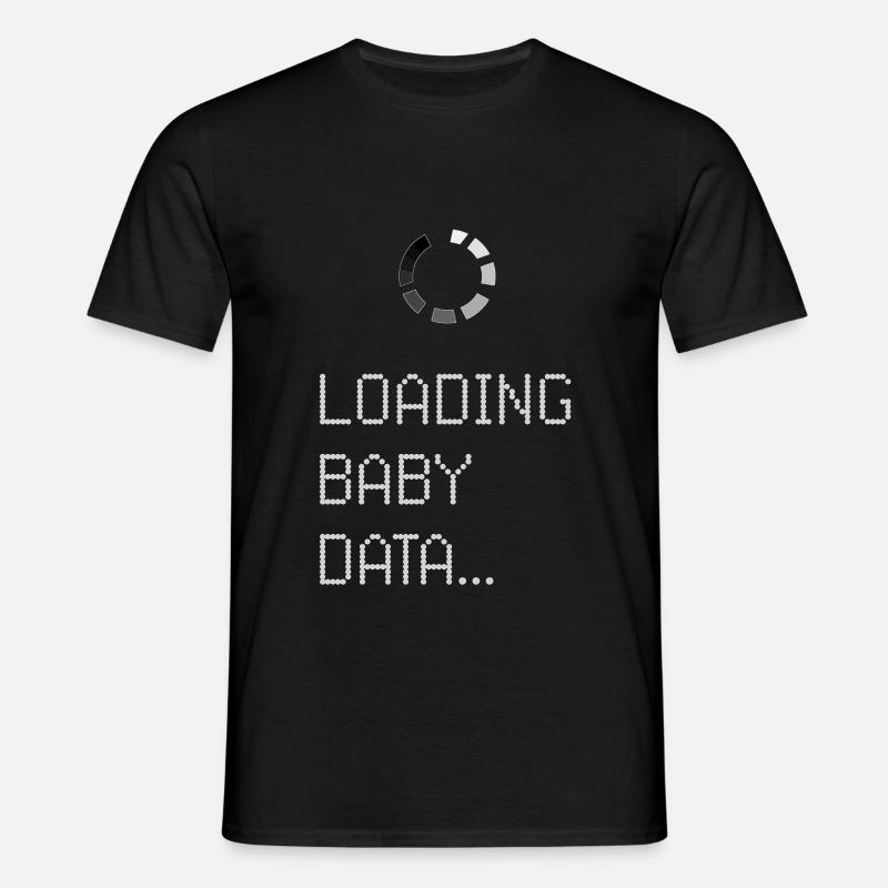 Loading Baby Data - Männer T-Shirt - Schwarz