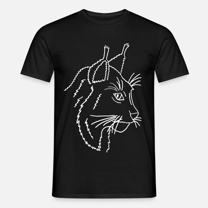 Lynx - Männer T-Shirt - Schwarz