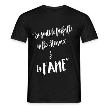 Wenn Sie Schmetterlinge fühlen - Männer T-Shirt - Schwarz - Vorne - AI Model Male 178 light (178cm)