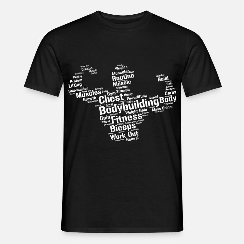 Bodybuilder - Männer T-Shirt - Schwarz