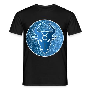 Astrological sign: bull - Men's T-Shirt - black - Front - AI Model Male 178 light (178cm)