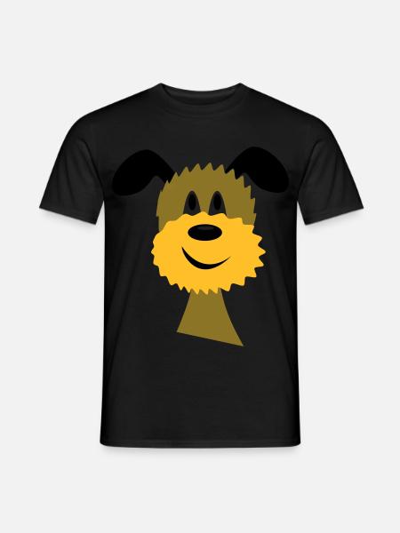 chien - T-shirt homme - noir