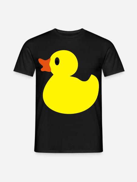 rubber duck - Men's T-Shirt - black