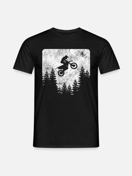 Motocross Waldsprung - Tolles Geschenk - Männer T-Shirt - Schwarz