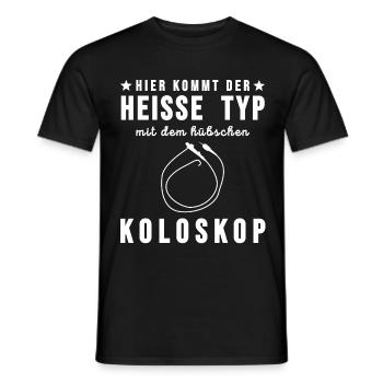 Médecin chaud type Koloskop drôles de connes cadeaux - T-shirt homme - noir - Devant - AI Model Male 178 light (178cm)