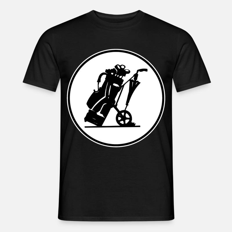 Golfschläger - Männer T-Shirt - Schwarz