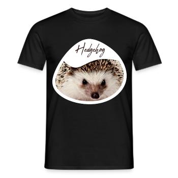 Hedgehog - Männer T-Shirt - Schwarz - Vorne - AI Model Male 178 light (178cm)