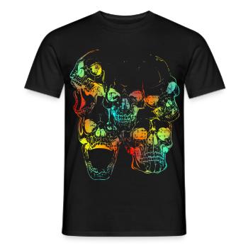 Skulls - Männer T-Shirt - Schwarz - Vorne - AI Model Male 178 light (178cm)