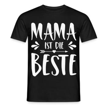 Maman est la meilleure - T-shirt homme - noir - Devant - AI Model Male 178 light (178cm)