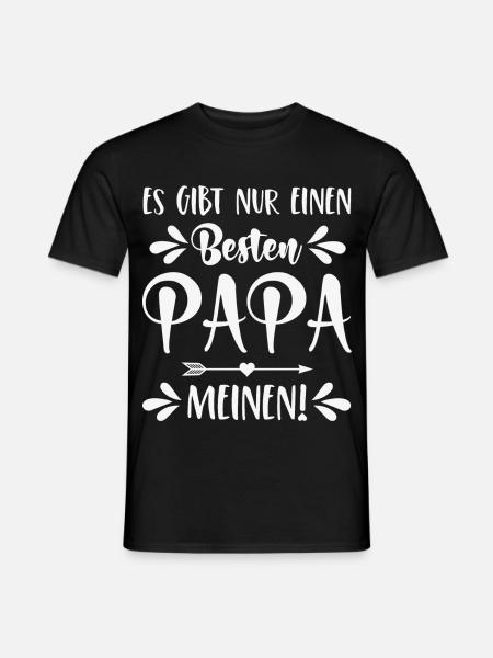 Es gibt nur einen besten Papa Meinen! - Männer T-Shirt - Schwarz