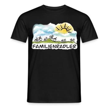 Familienradler Sonnenaufgang Design - Männer T-Shirt - Schwarz - Vorne - AI Model Male 178 light (178cm)