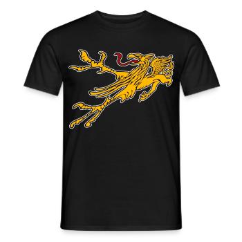 Greif von Rostock - Männer T-Shirt - Schwarz - Vorne - AI Model Male 178 light (178cm)