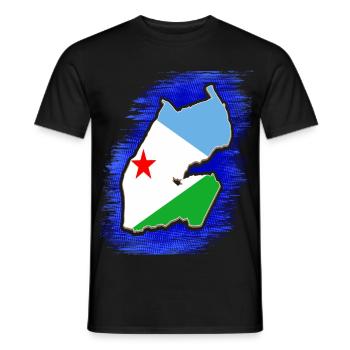 Dschibuti Dschibuti Djibouti Urlaub Geschenk - Männer T-Shirt - Schwarz - Vorne - AI Model Male 178 light (178cm)