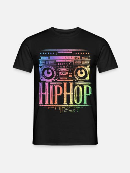 Hip Hop - Rap - HipHop Music - Men's T-Shirt - black