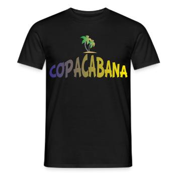 copacabana - Männer T-Shirt - Schwarz - Vorne - AI Model Male 178 light (178cm)