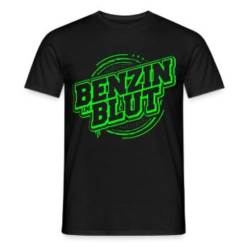 Benzin im Blut - Kfz - Werkstatt - Schrauber - Männer T-Shirt - Schwarz - Vorne - AI Model Male 178 light (178cm)