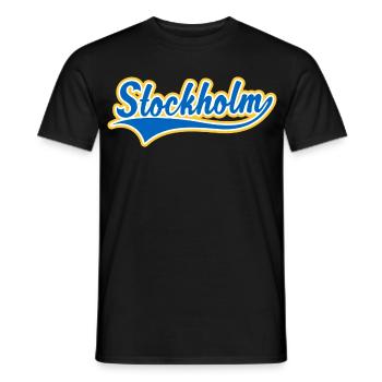 Stockholm Swoosh - T-shirt homme - noir - Devant - AI Model Male 178 light (178cm)