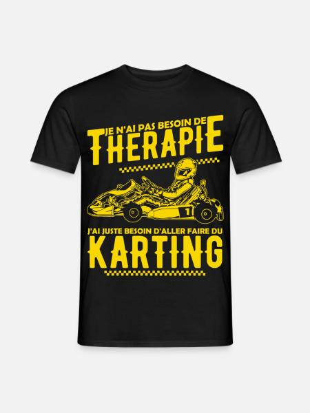 Thérapie Karting - T-shirt homme - noir