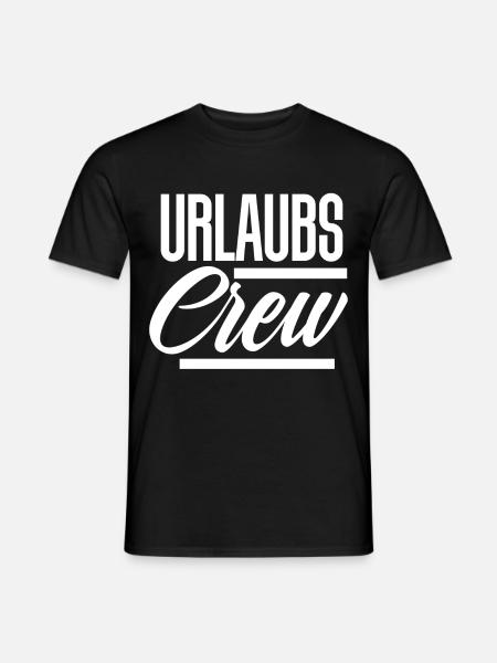 Urlaubs Crew - Männer T-Shirt - Schwarz