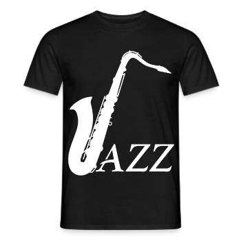 Musiciens de jazz - Design - T-shirt homme - noir - Devant - AI Model Male 178 light (178cm)