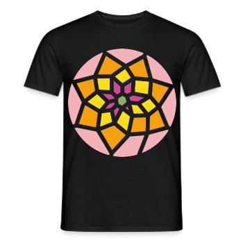 mandala - Men's T-Shirt - black - Front - AI Model Male 178 light (178cm)