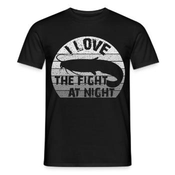 Welsangeln | Waller | Fight | Kampf - Männer T-Shirt - Schwarz - Vorne - AI Model Male 178 light (178cm)