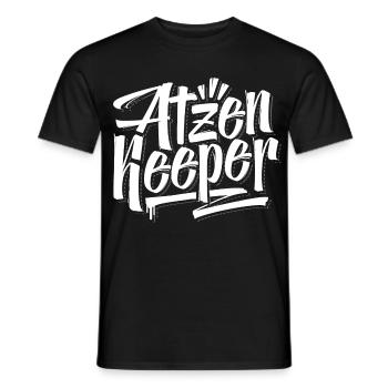 Atzen Keeper / MC Bogy / Berlin Crime - Männer T-Shirt - Schwarz - Vorne - AI Model Male 178 light (178cm)