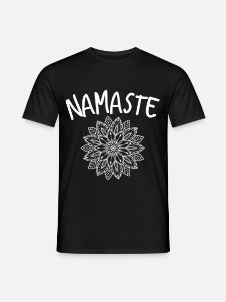 Yoga Namaste méditation - T-shirt homme - noir