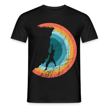 Escalade - Alpinisme - T-shirt homme - noir - Devant - AI Model Male 178 light (178cm)