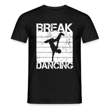 Breakdance - T-shirt homme - noir - Devant - AI Model Male 178 light (178cm)