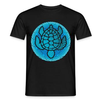 Turtle - Men's T-Shirt - black - Front - AI Model Male 178 light (178cm)