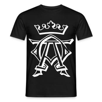 King, crown, king - Men's T-Shirt - black - Front - AI Model Male 178 light (178cm)
